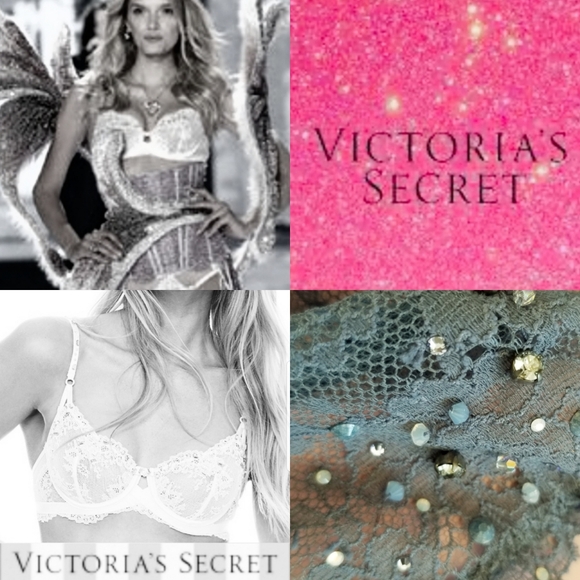 Victoria's Secret Vintage Designer Collection Black Label Rhinestone Crystal Bra - Picture 15 of 15